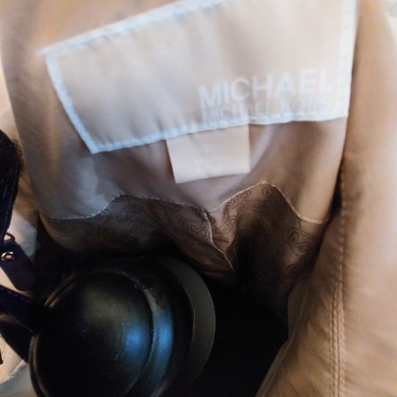 Michael Kors Rain/Trench Coat with Detachable Hood - Picture 3 of 9